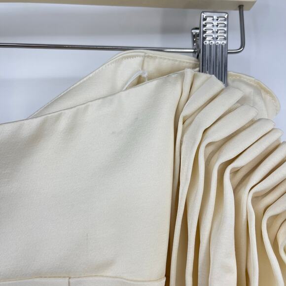 Significant Other | Danika Off Shoulder Dress in Cream Satin Maxi M US 6 - Picture 10 of 15